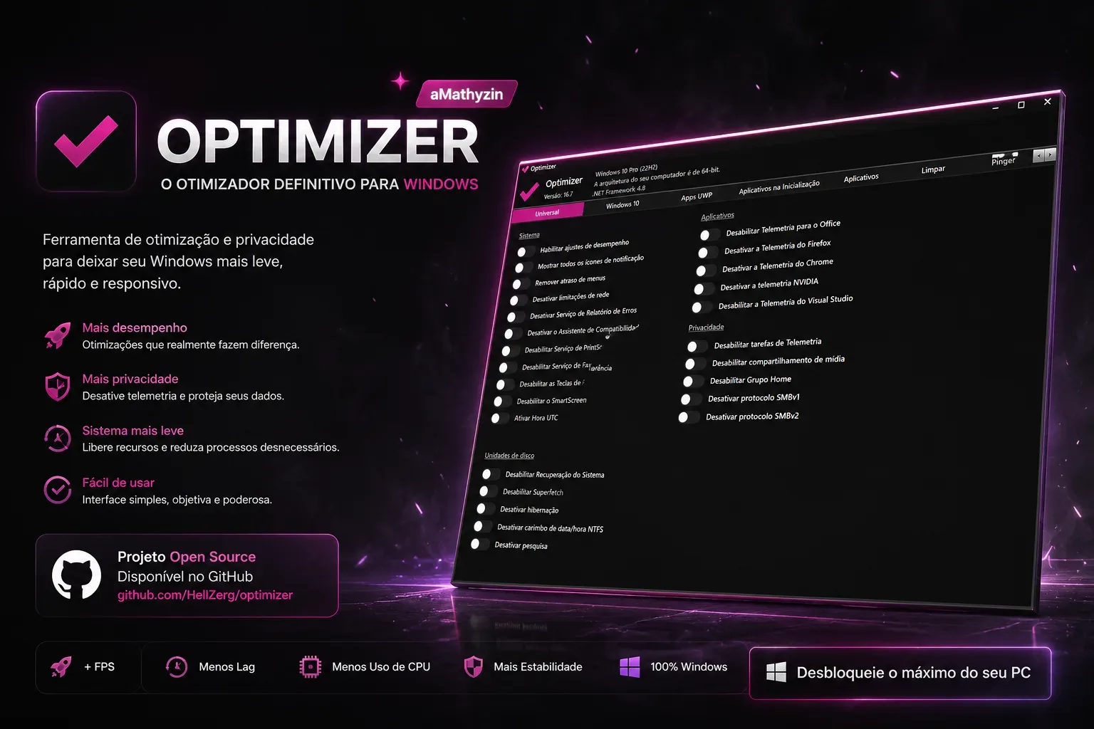 Optimizer hellzerg: O Melhor Otimizador Gratuito para Windows