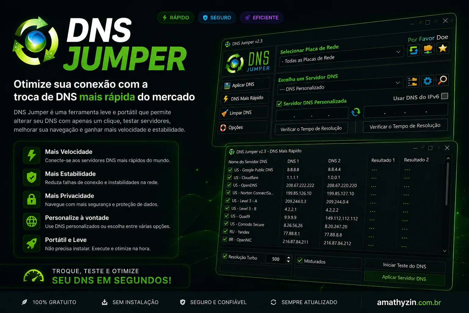 DNS Jumper — Como Trocar seu DNS e Navegar Mais Rápido no Windows