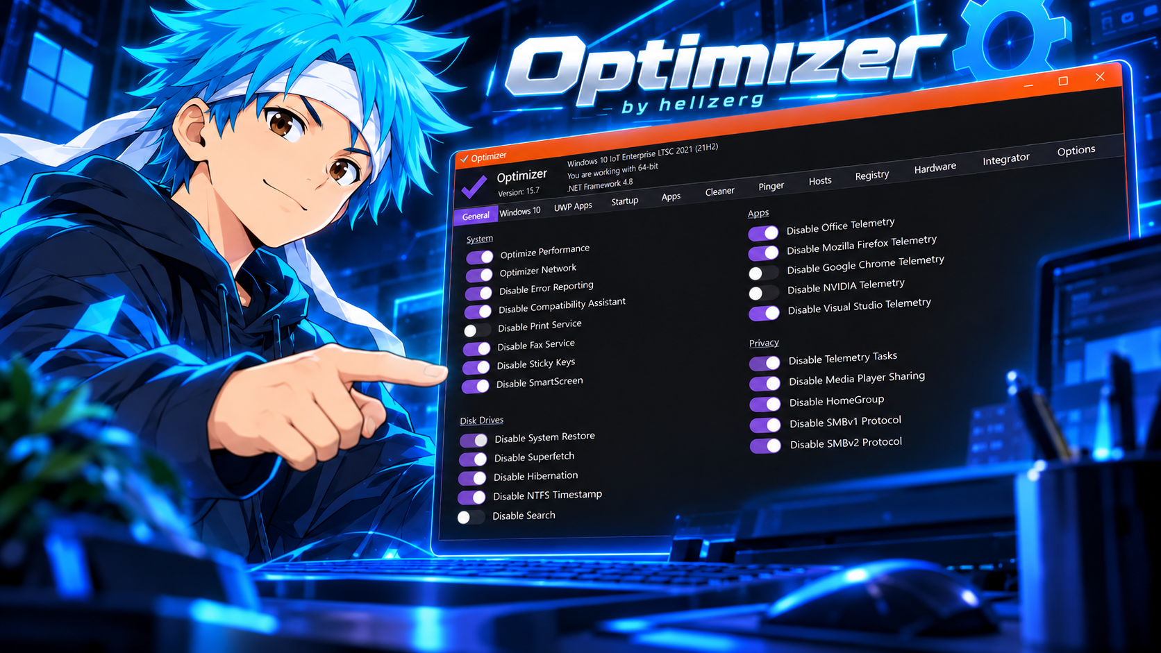 Optimizer hellzerg: The Best Free Windows Optimizer Tool