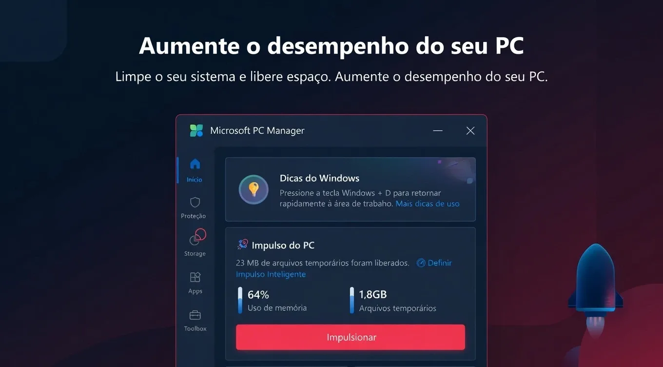 Microsoft PC Manager — A Ferramenta Oficial da Microsoft para Otimizar seu Windows Grátis
